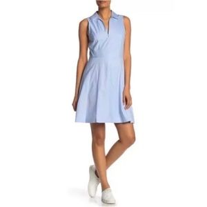 Theory Collared flare dress